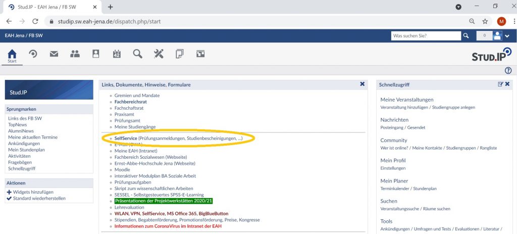 Selfservice SOZIALSTART 2023 Selfservice SOZIALSTART 2023